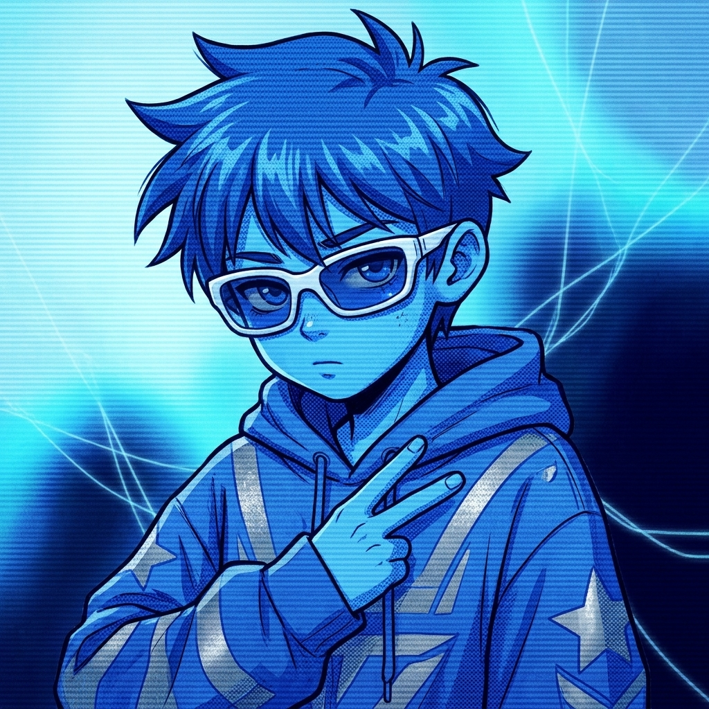 Blue Y2K PFP