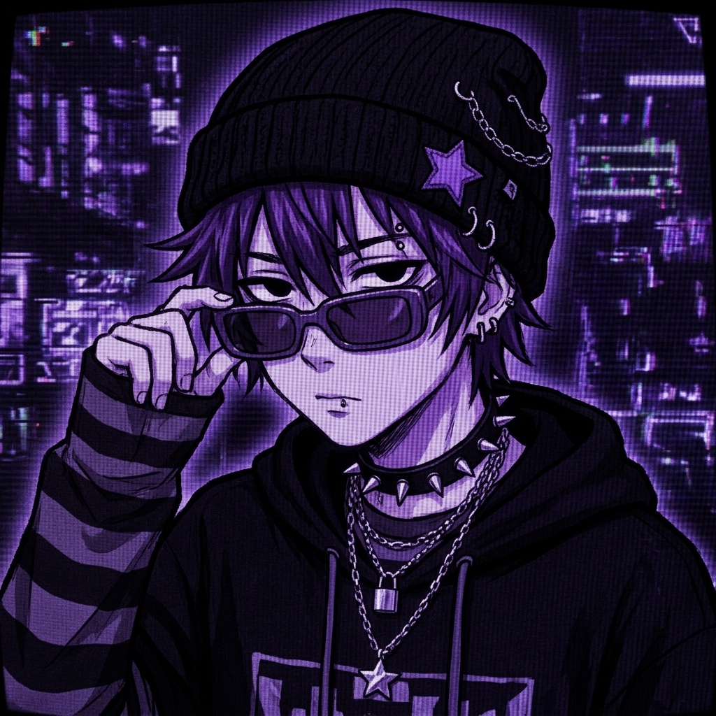 Purple PFP Y2K