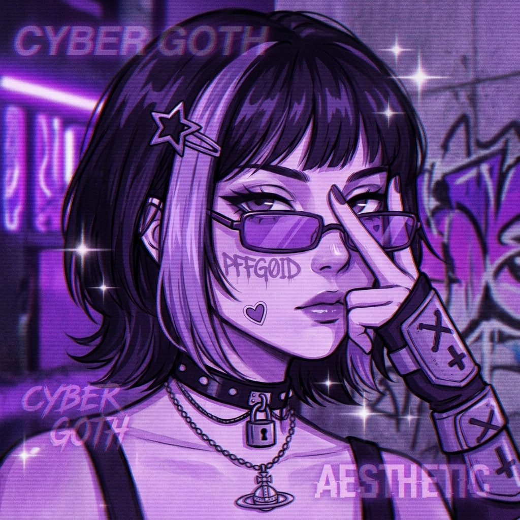 Purple PFP Y2K