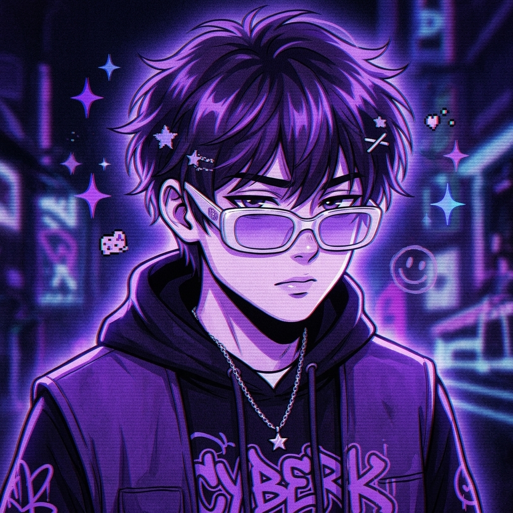 Purple PFP Y2K
